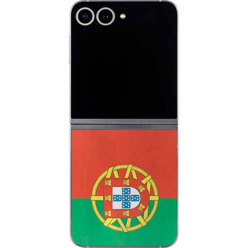 Portugal Flag Distressed Galaxy Z Flip6 Skin
